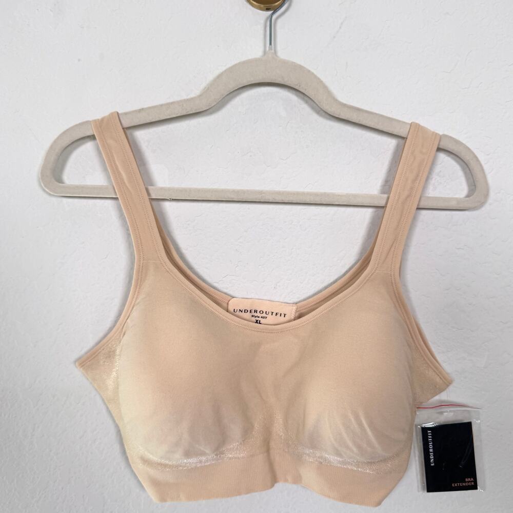 Underoutfit Womens 457 Comfort Shaping Bra Size XL Lightweight Smoothing Sand